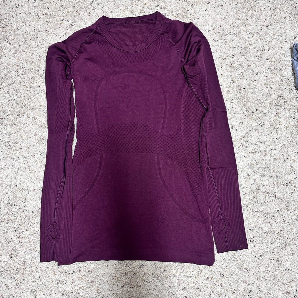 lululemon athletica Purple Long Sleeve Top